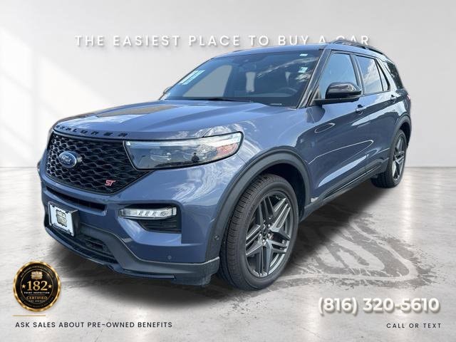 Used 2021 Ford Explorer ST with VIN 1FM5K8GC1MGA40496 for sale in Kansas City