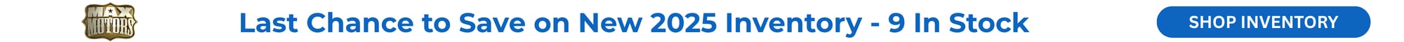 Max Motors Previous Model Year Sales Banner