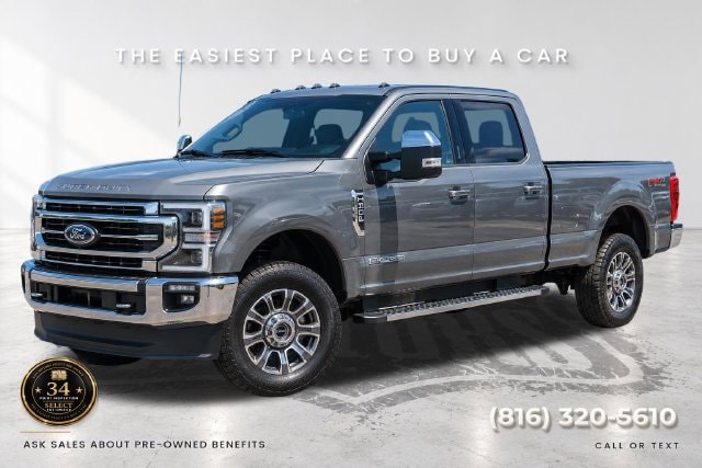 Used 2021 Ford F-250 Super Duty Lariat with VIN 1FT7W2BNXMEC98633 for sale in Kansas City
