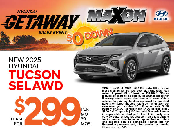 New 2025 Hyundai Tucson SEL AWD 