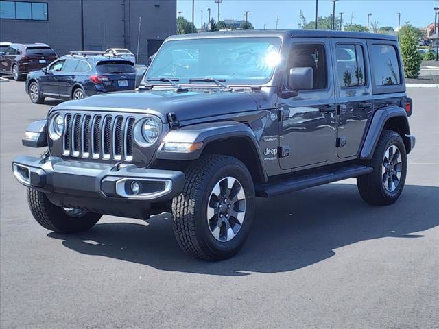 Used 2021 Jeep Wrangler Unlimited Sahara with VIN 1C4HJXEN9MW725113 for sale in Cincinnati, OH