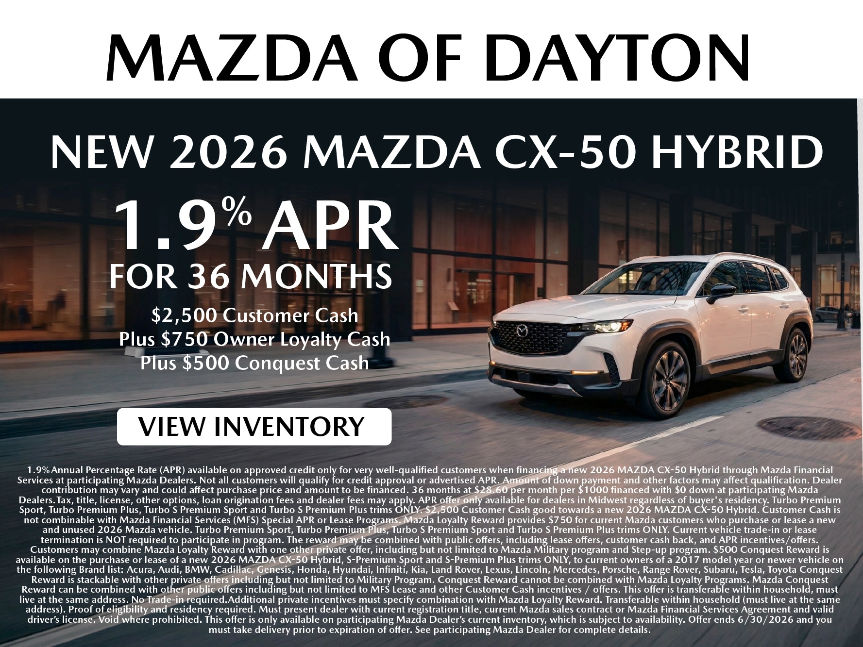 New Vehicle Specials | Mazda of Dayton