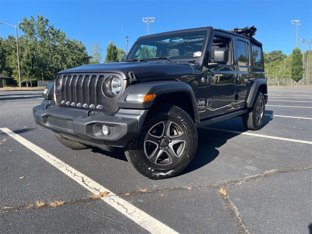 Used 2021 Jeep Wrangler Unlimited Sport S with VIN 1C4HJXDN5MW529266 for sale in Roswell, GA