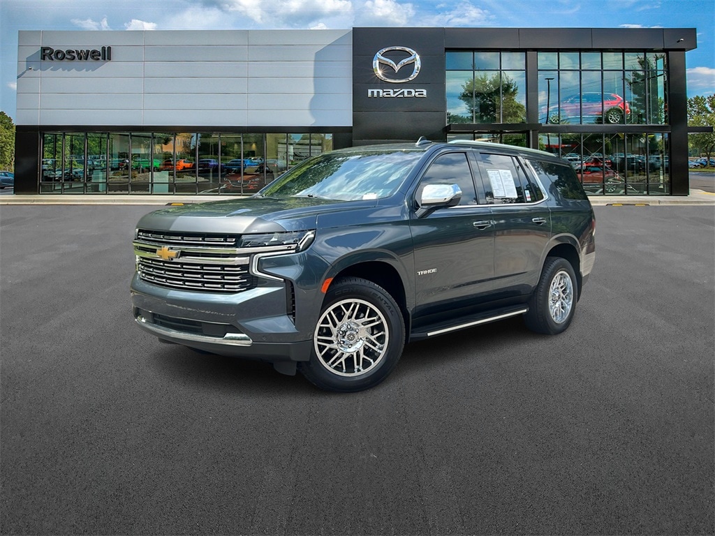 Used 2021 Chevrolet Tahoe Premier with VIN 1GNSCSKD9MR129357 for sale in Roswell, GA