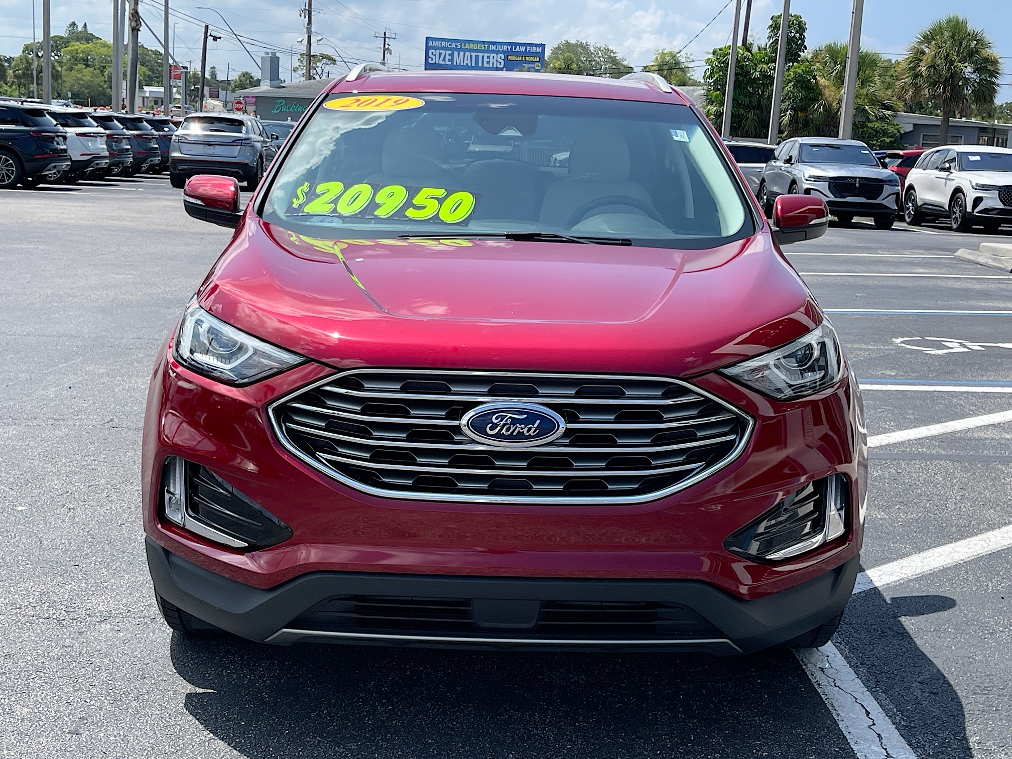 Used 2019 Ford Edge Titanium with VIN 2FMPK3K97KBC00053 for sale in Sarasota, FL