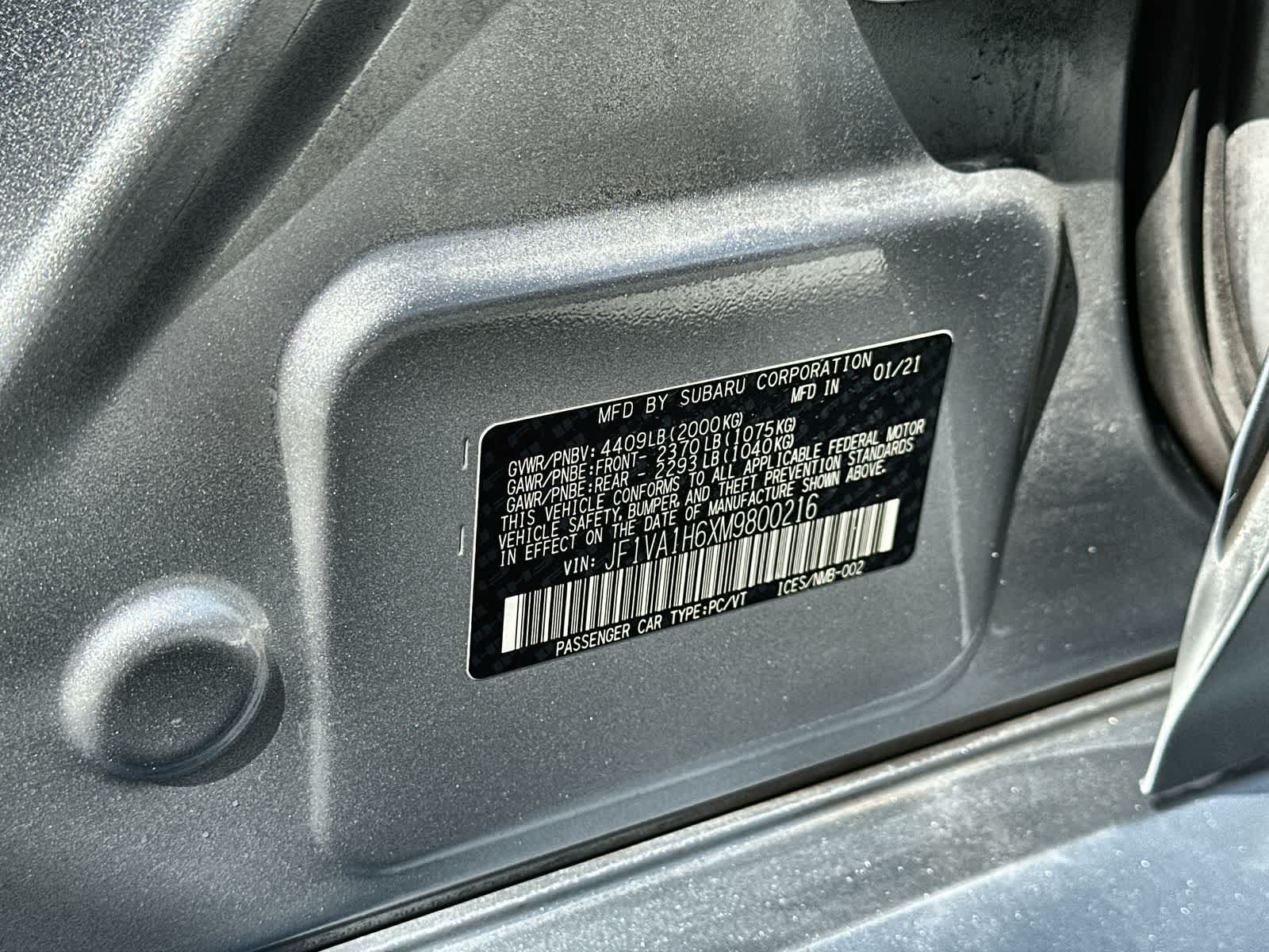 Thumbnail: 2021 Subaru WRX - 25