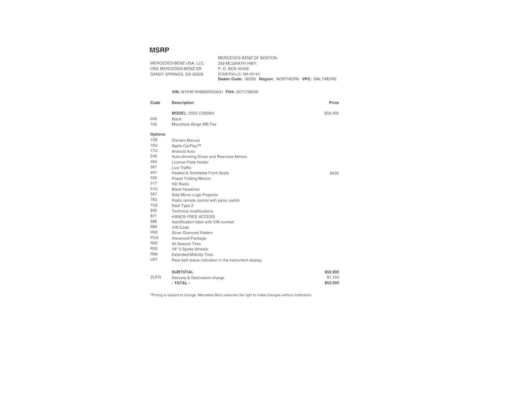 Certified 2022 Mercedes-Benz C-Class C 300 4MATIC Sedan