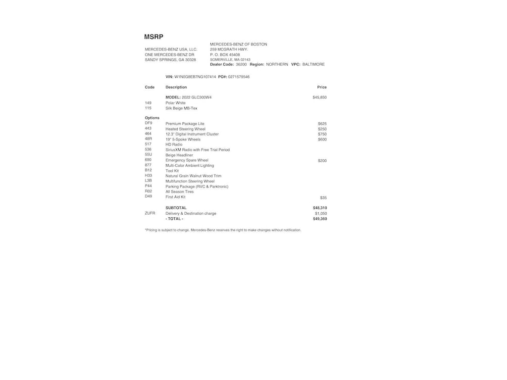 Certified 2022 Mercedes-Benz GLC 300 4MATIC SUV