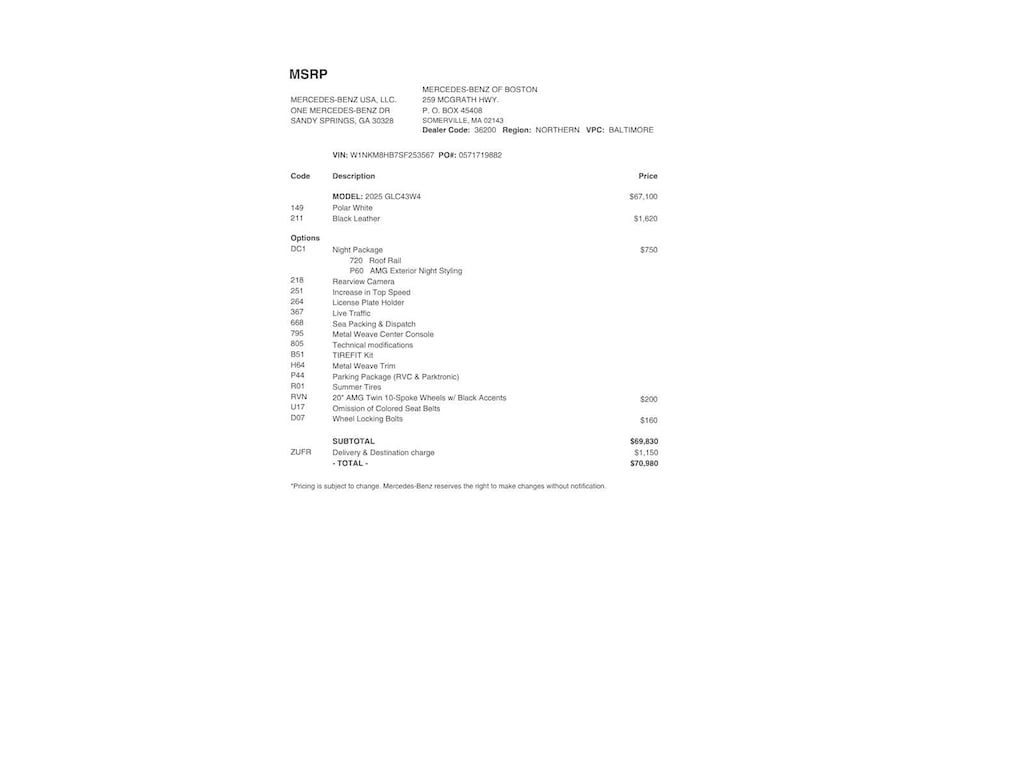 Certified 2025 Mercedes-Benz AMG GLC 43 4MATIC SUV