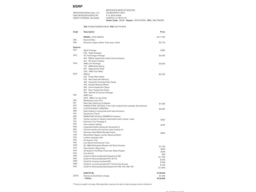 Certified 2022 Mercedes-Benz S-Class S 580 4MATIC Sedan