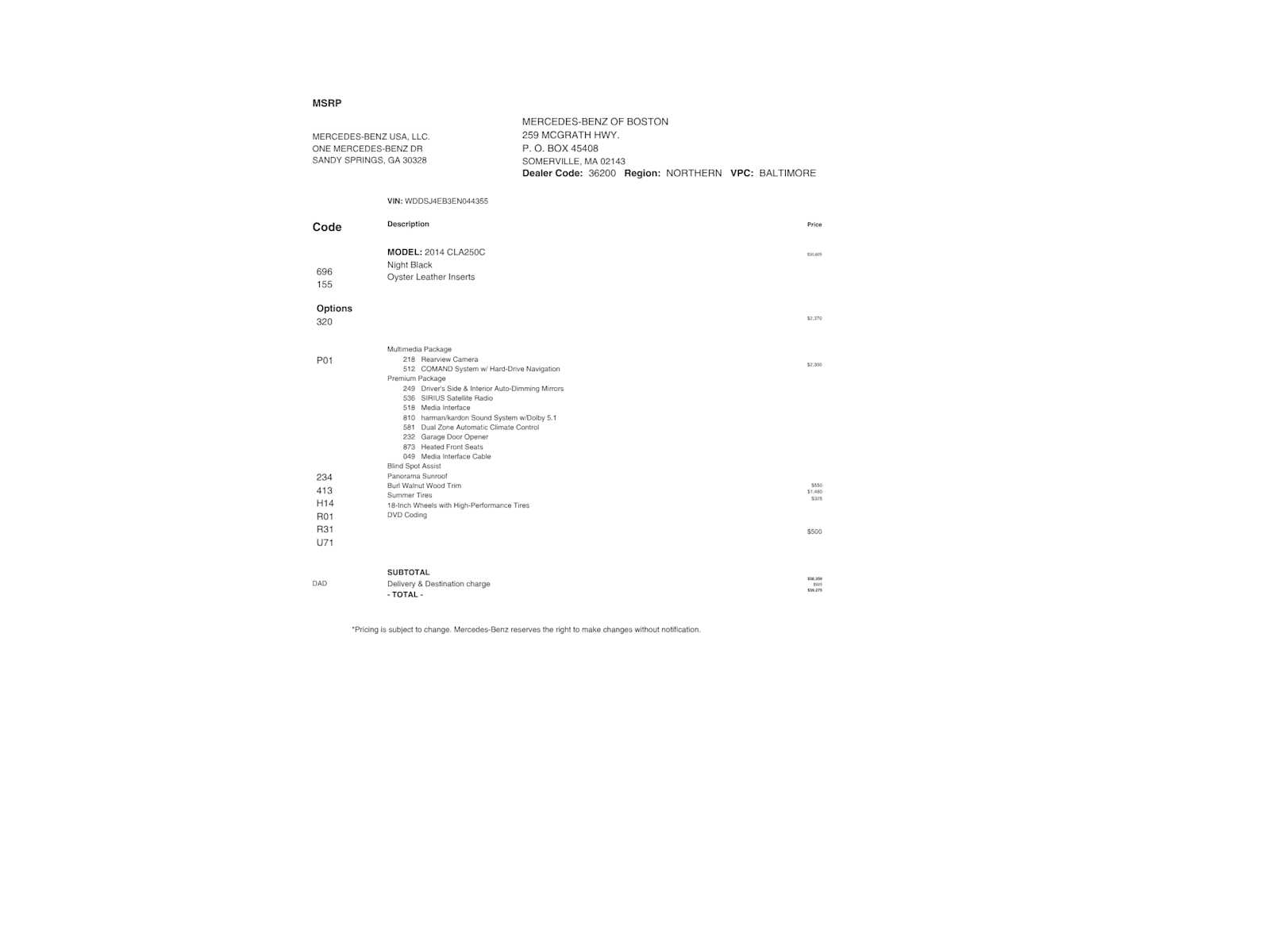 used 2014 Mercedes-Benz CLA 250 car, priced at $13,998