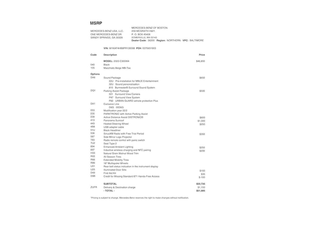 Certified 2023 Mercedes-Benz C-Class C 300 4MATIC Sedan