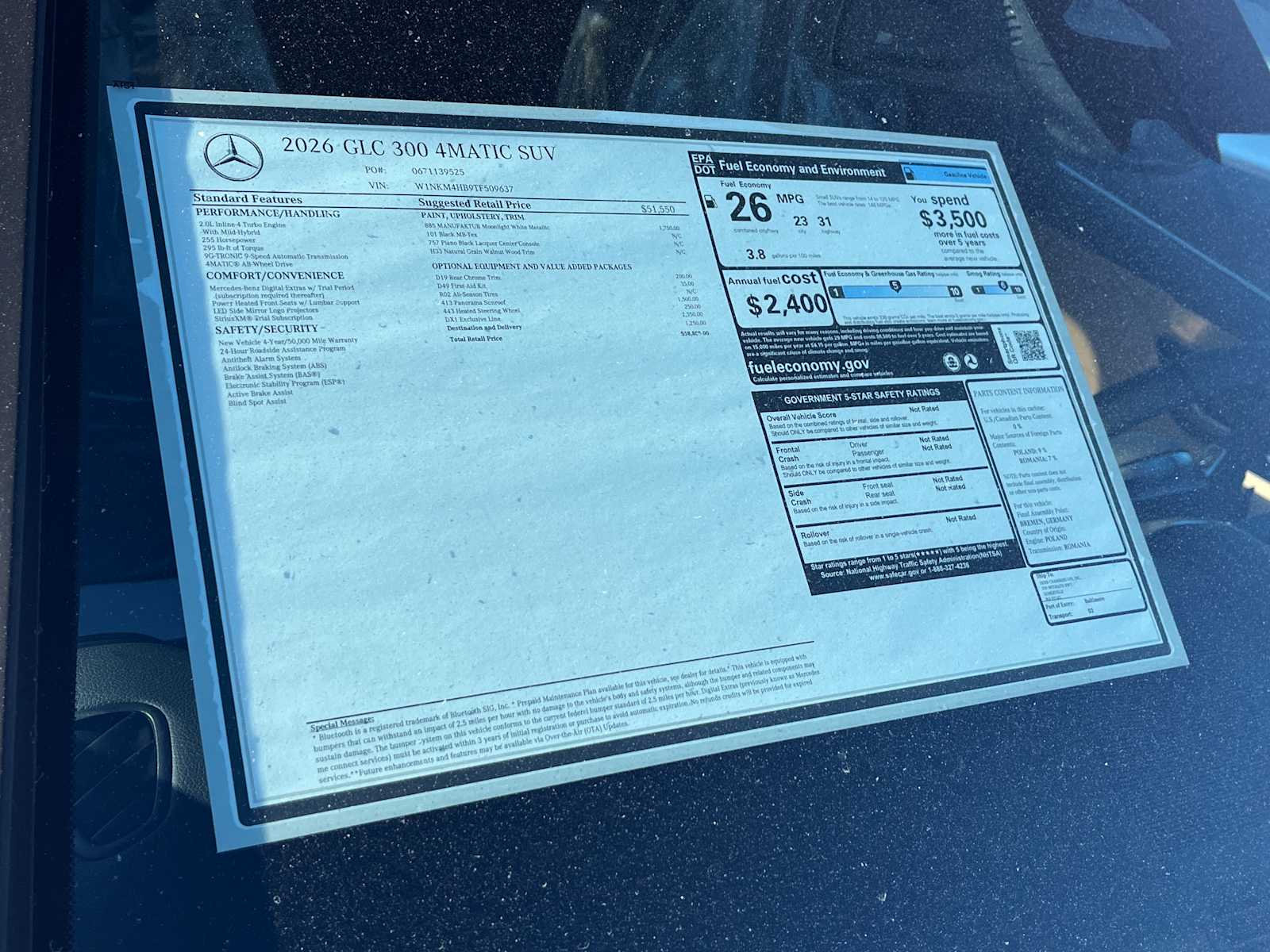 2026 Mercedes Benz GLC 300 4MATIC photo 2