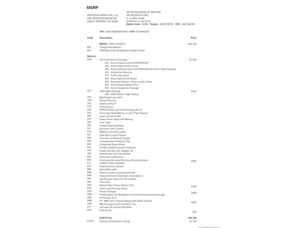 Certified 2025 Mercedes-Benz AMG GLE 53 4MATIC Coupe