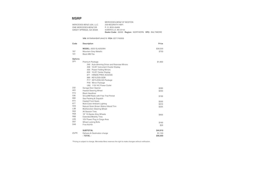 Certified 2023 Mercedes-Benz GLA 250 4MATIC SUV