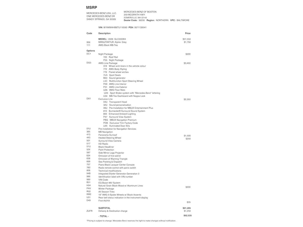 Certified 2026 Mercedes-Benz GLC 300 4MATIC SUV