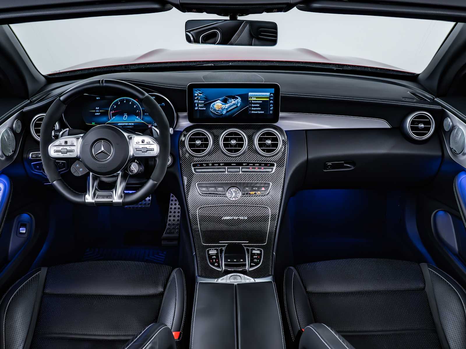 used 2021 Mercedes-Benz AMG C 63 car, priced at $57,998