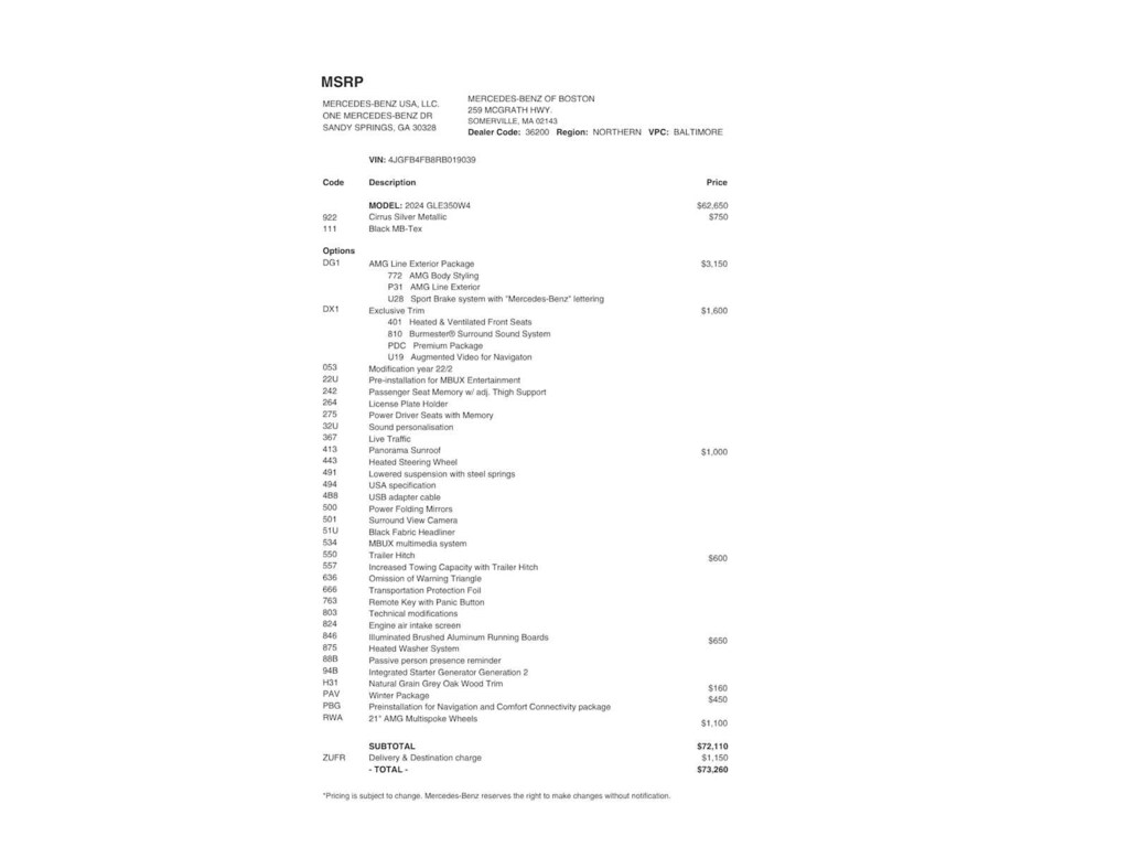 Certified 2024 Mercedes-Benz GLE 350 4MATIC SUV