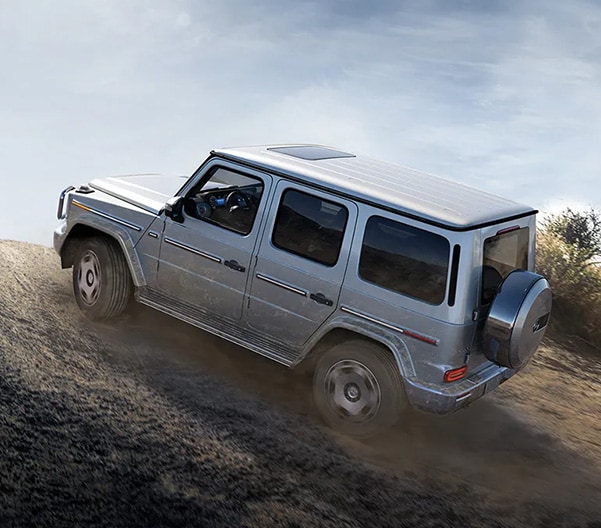 G 550 in Iridium Silver with 19-inch 5-spoke monoblock design wheels