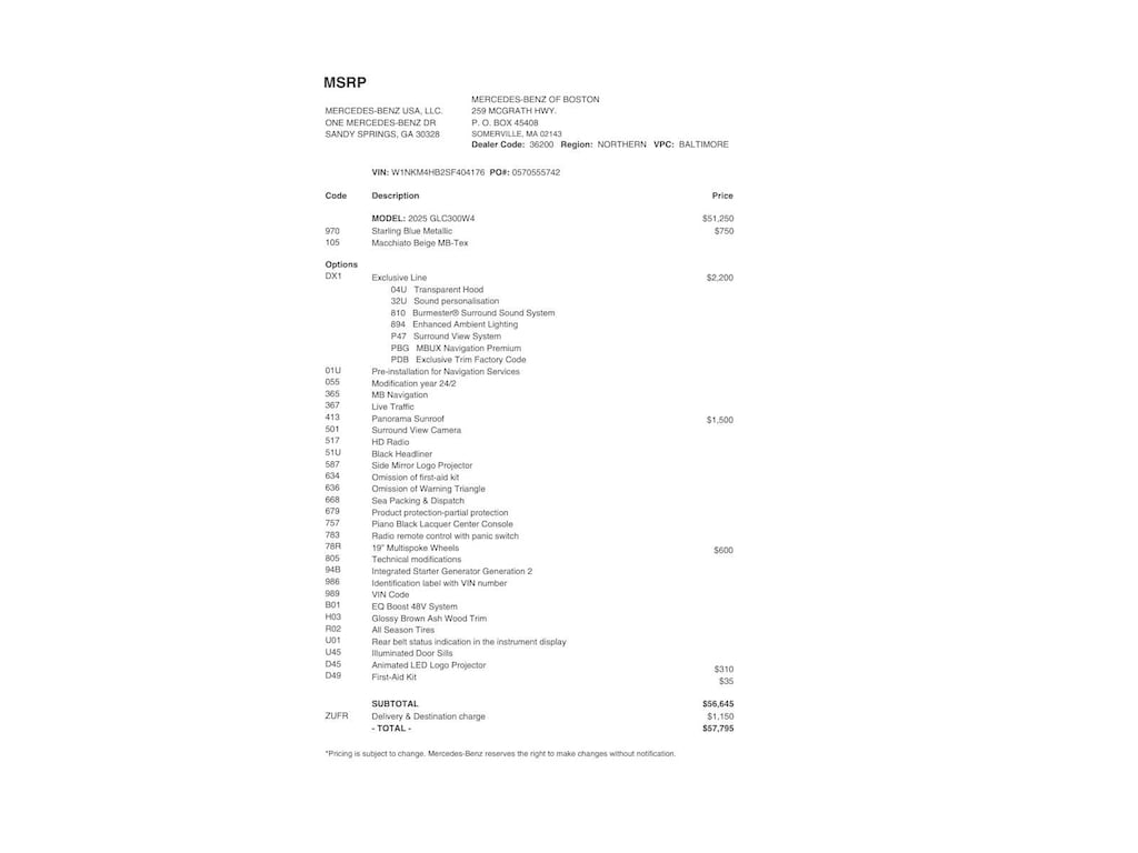 Certified 2025 Mercedes-Benz GLC 300 4MATIC SUV