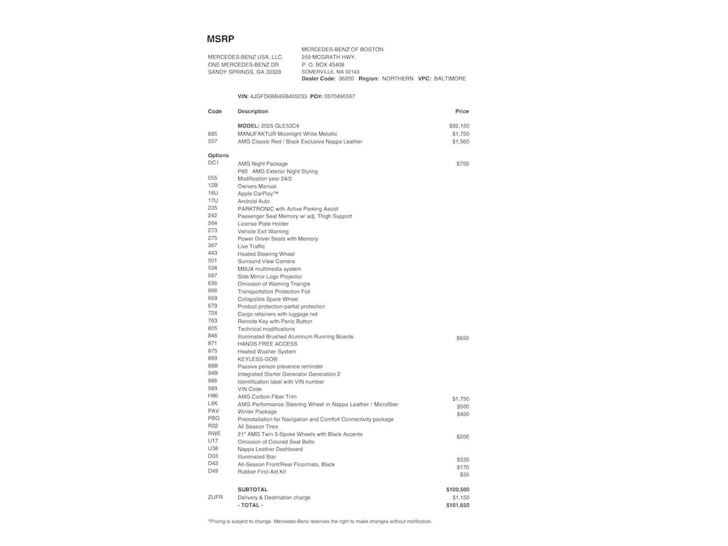 Certified 2025 Mercedes-Benz AMG GLE 53 4MATIC Coupe