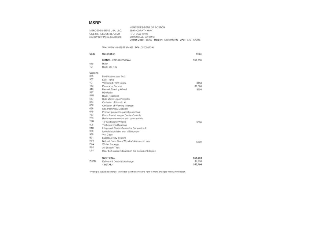 Certified 2025 Mercedes-Benz GLC 300 4MATIC SUV