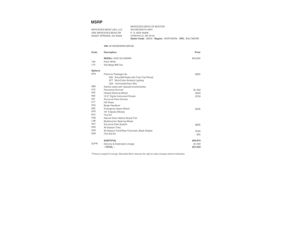 Certified 2022 Mercedes-Benz GLC 300 4MATIC SUV