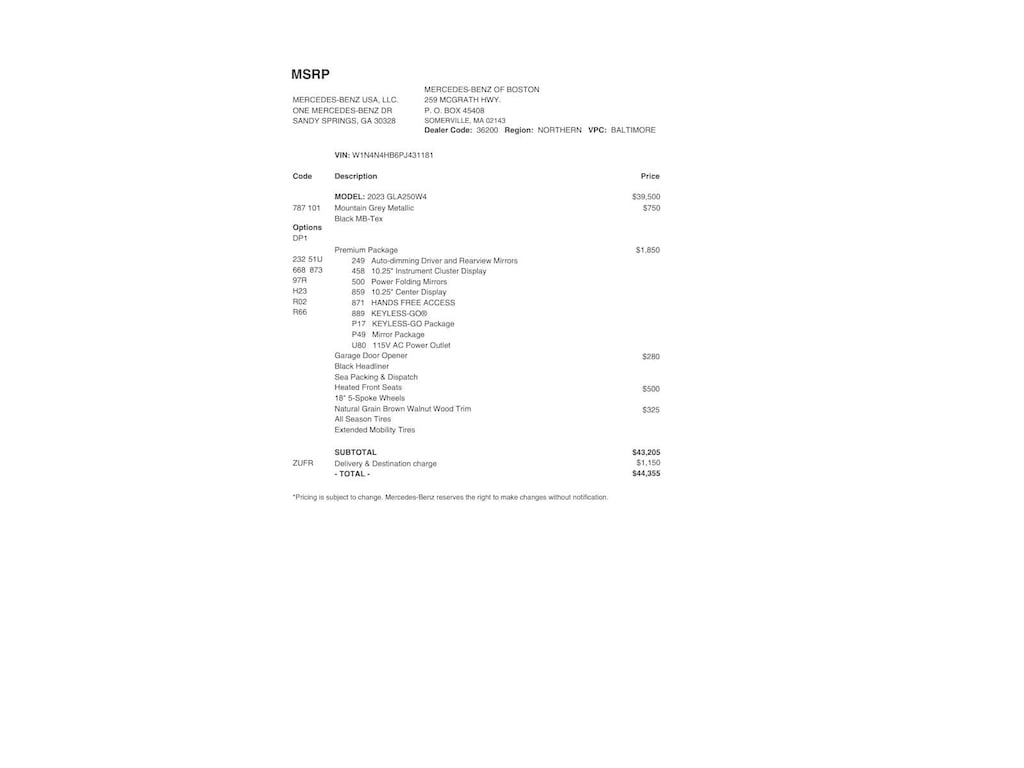 Certified 2023 Mercedes-Benz GLA 250 4MATIC SUV