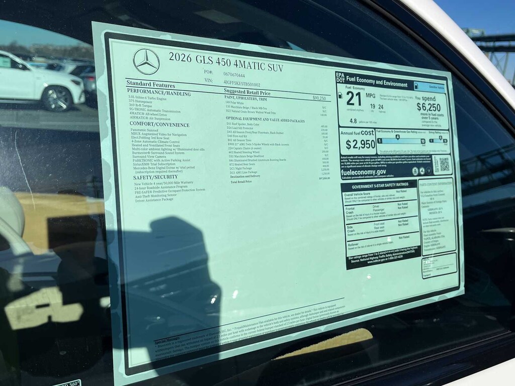 New 2026 Mercedes-Benz GLS 450 4MATIC SUV