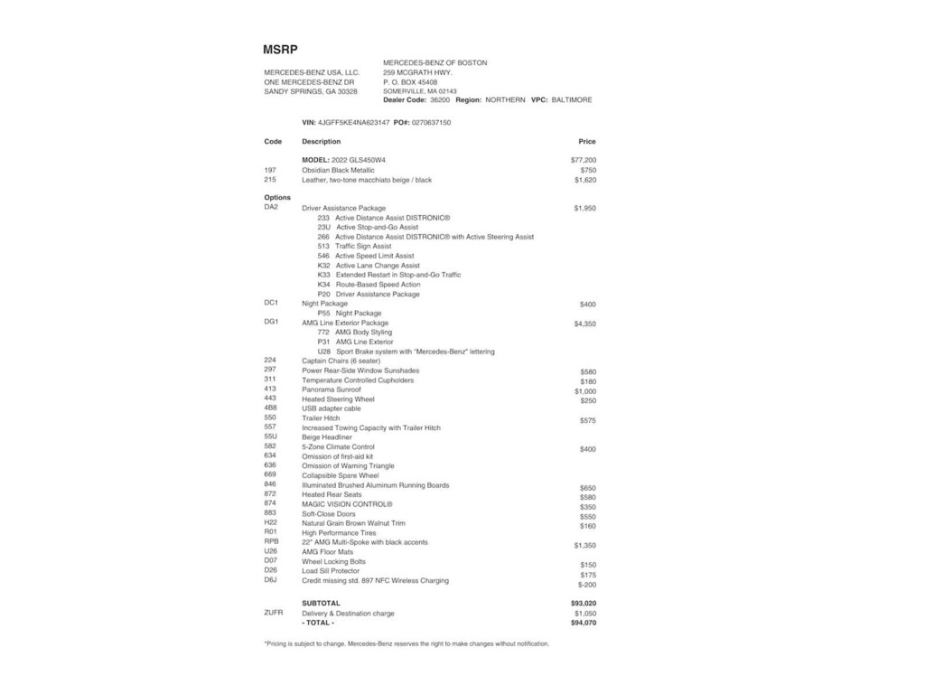 Certified 2022 Mercedes-Benz GLS 450 4MATIC SUV