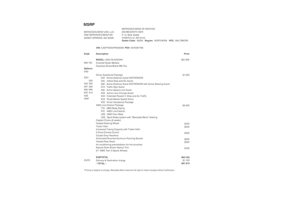 Certified 2023 Mercedes-Benz GLS 450 4MATIC SUV