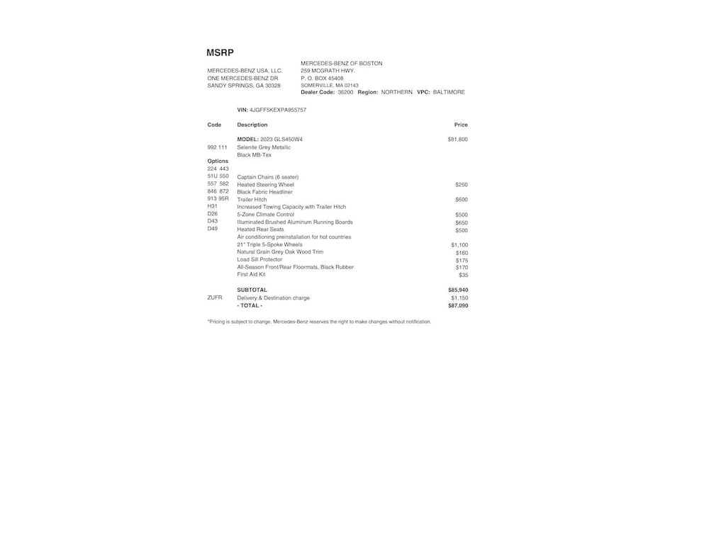 Certified 2023 Mercedes-Benz GLS 450 4MATIC SUV