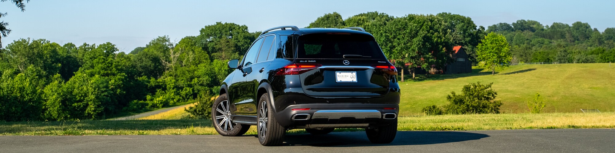 Rear shot of a 2024 Mercedes-Benz GLE 350 for sale in Charlottesville, VA