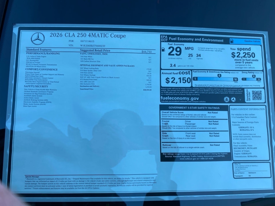 2026 Mercedes-Benz CLA CLA 250 - Photo 33