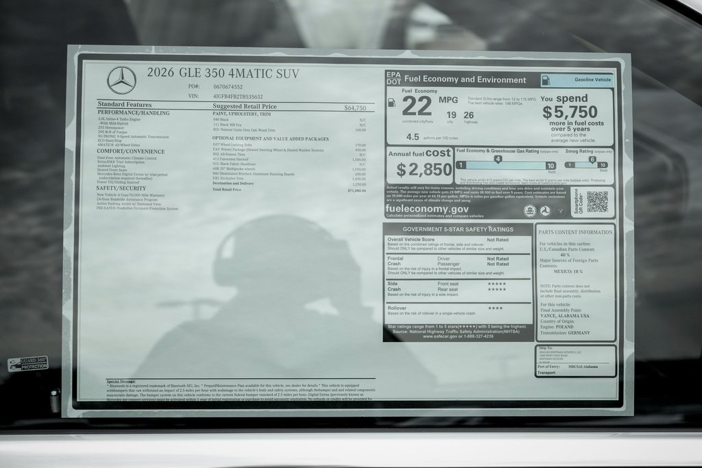 2026 MERCEDES-BENZ GLE-CLASS - Image 25