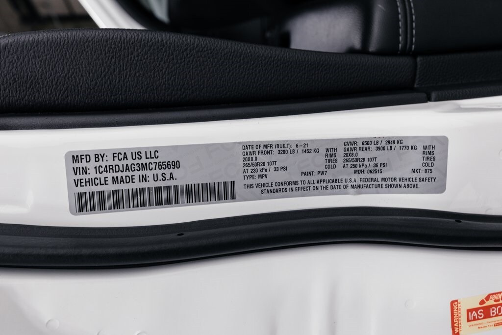 2021 DODGE DURANGO - Image 30