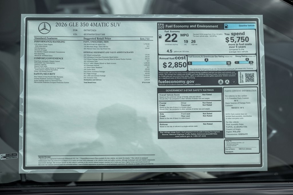 2026 MERCEDES-BENZ GLE-CLASS - Image 25