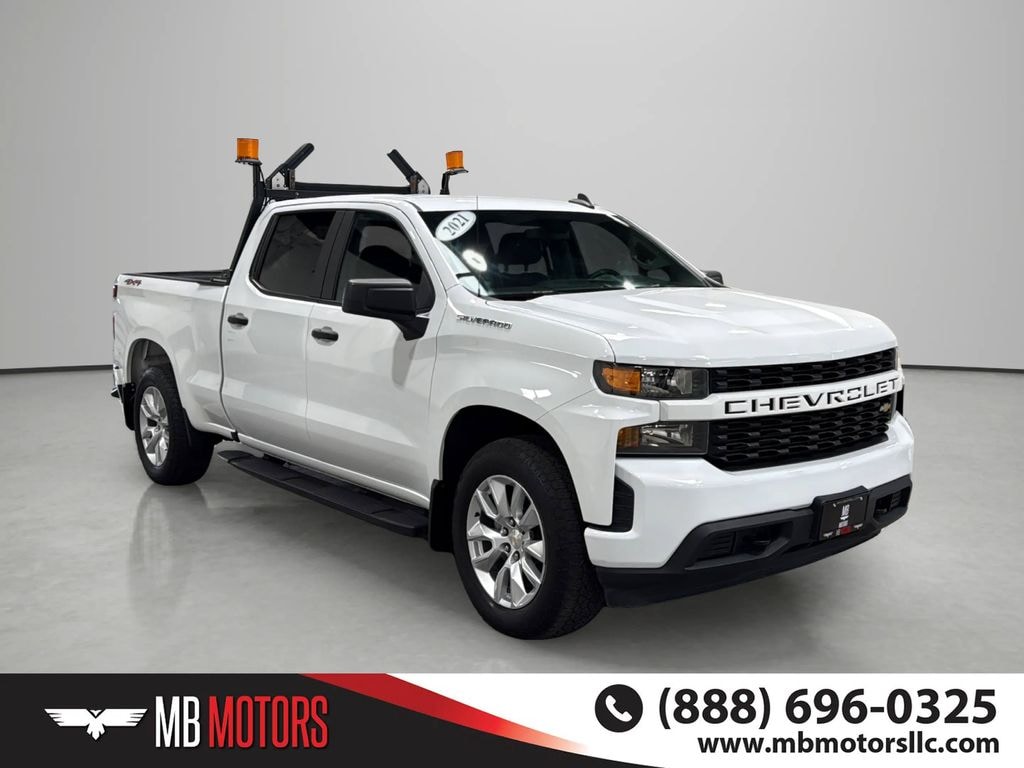 Used 2021 Chevrolet Silverado 1500 Custom Truck Crew Cab