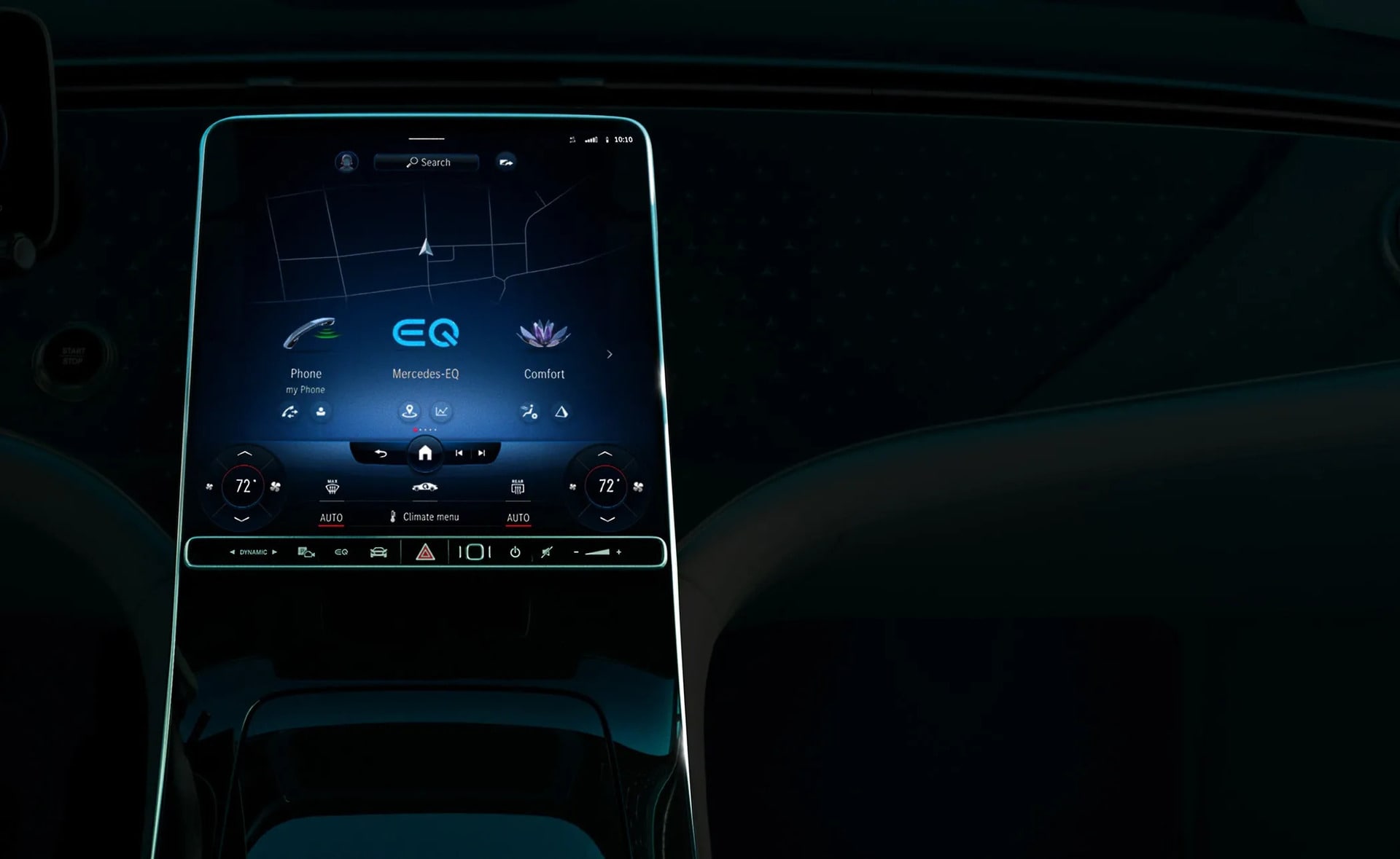 Mercedes-Benz EQE MBUX Hyperscreen Dashboard