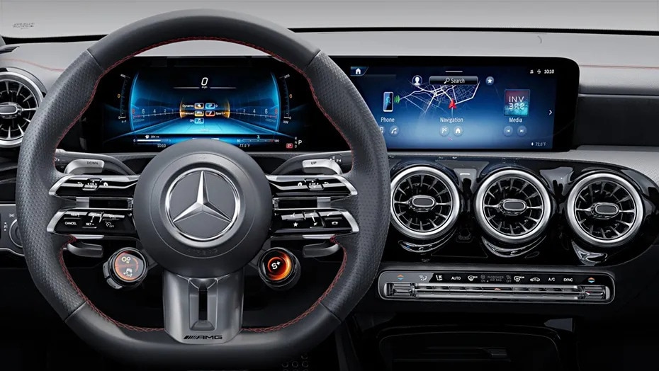 Mercedes-Benz Digital Cockpit and MBUX Displays