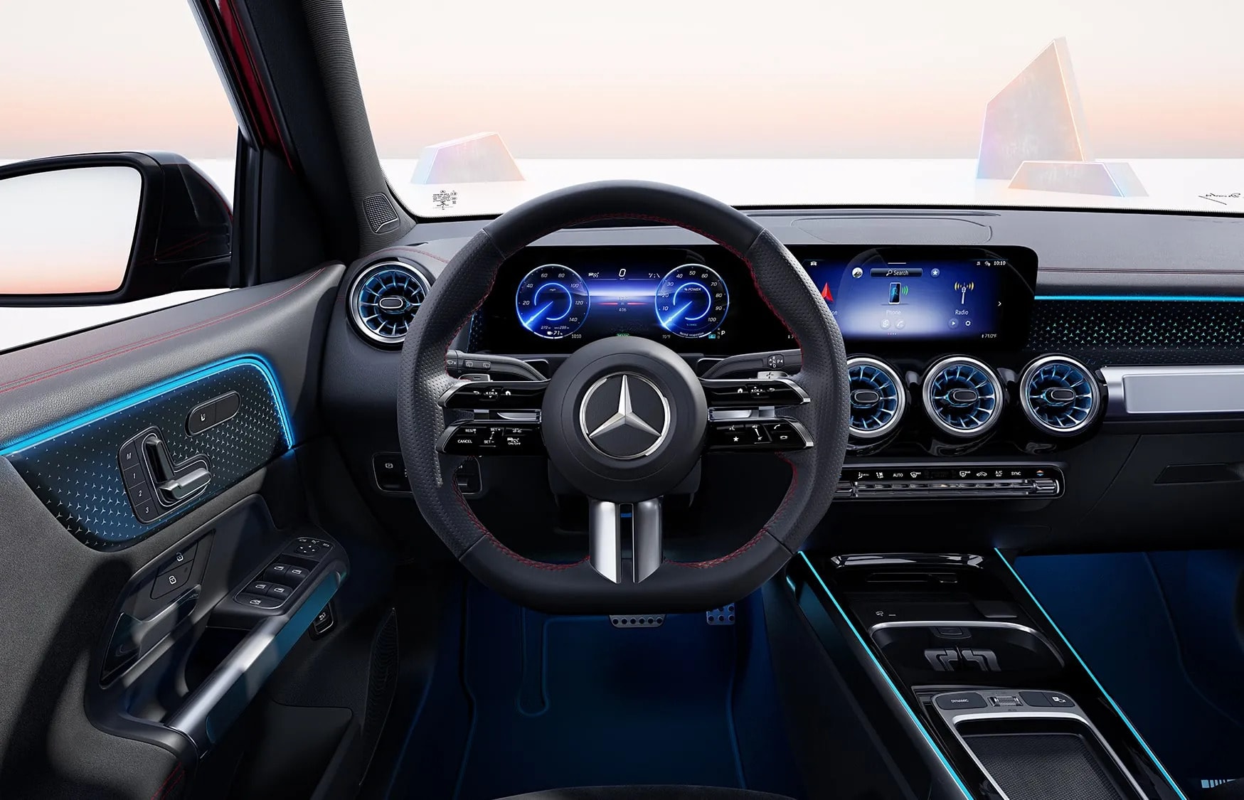 Mercedes-Benz MBUX Multimedia and Driver Assistance Safety Interface