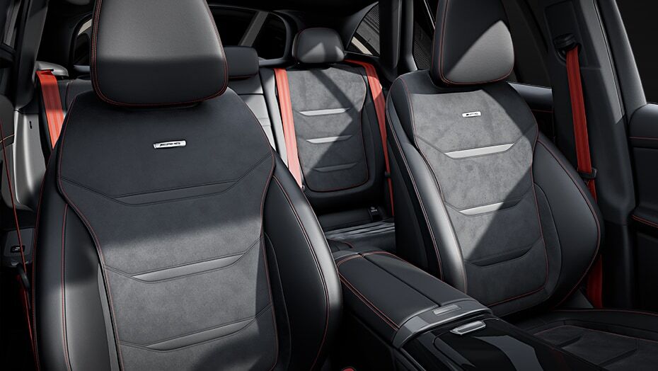 2027 Mercedes-Benz GLC 400 4MATIC Electric SUV interior cargo compared with BMW iX3