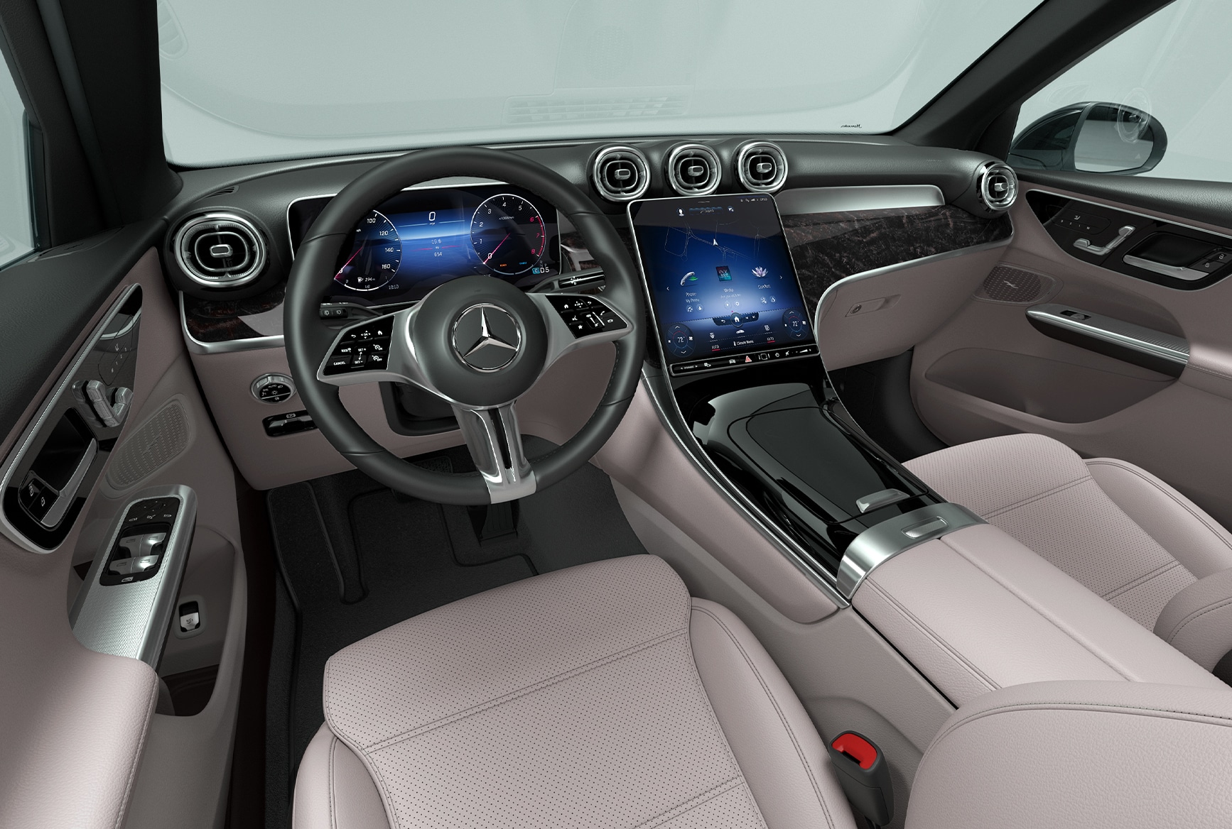2027 Mercedes-Benz GLC 400 4MATIC Electric SUV technology and driver assistance compared with BMW iX3