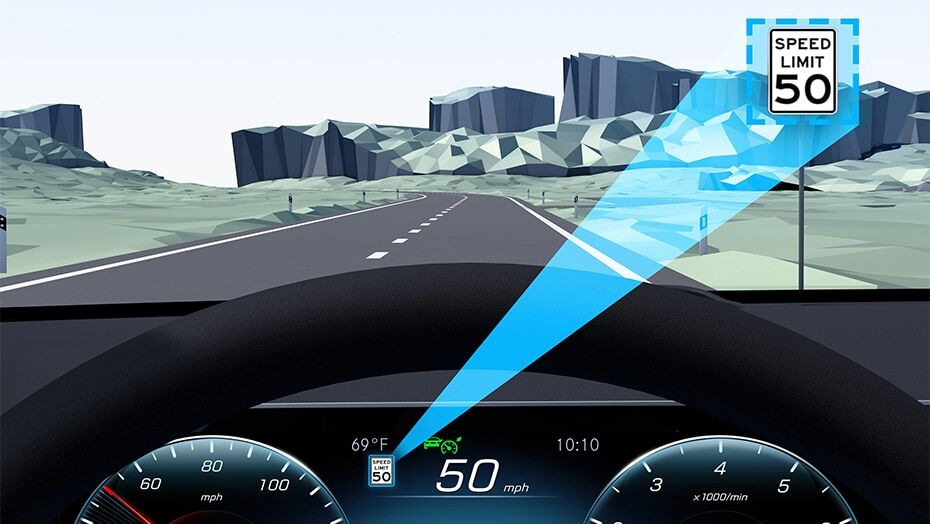 Mercedes-Benz EQS SUV driver assistance and safety technology