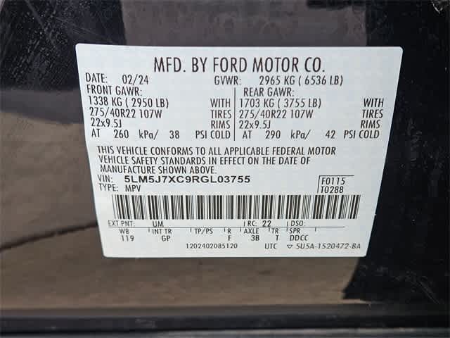 Thumbnail: 2024 Lincoln Aviator - 38