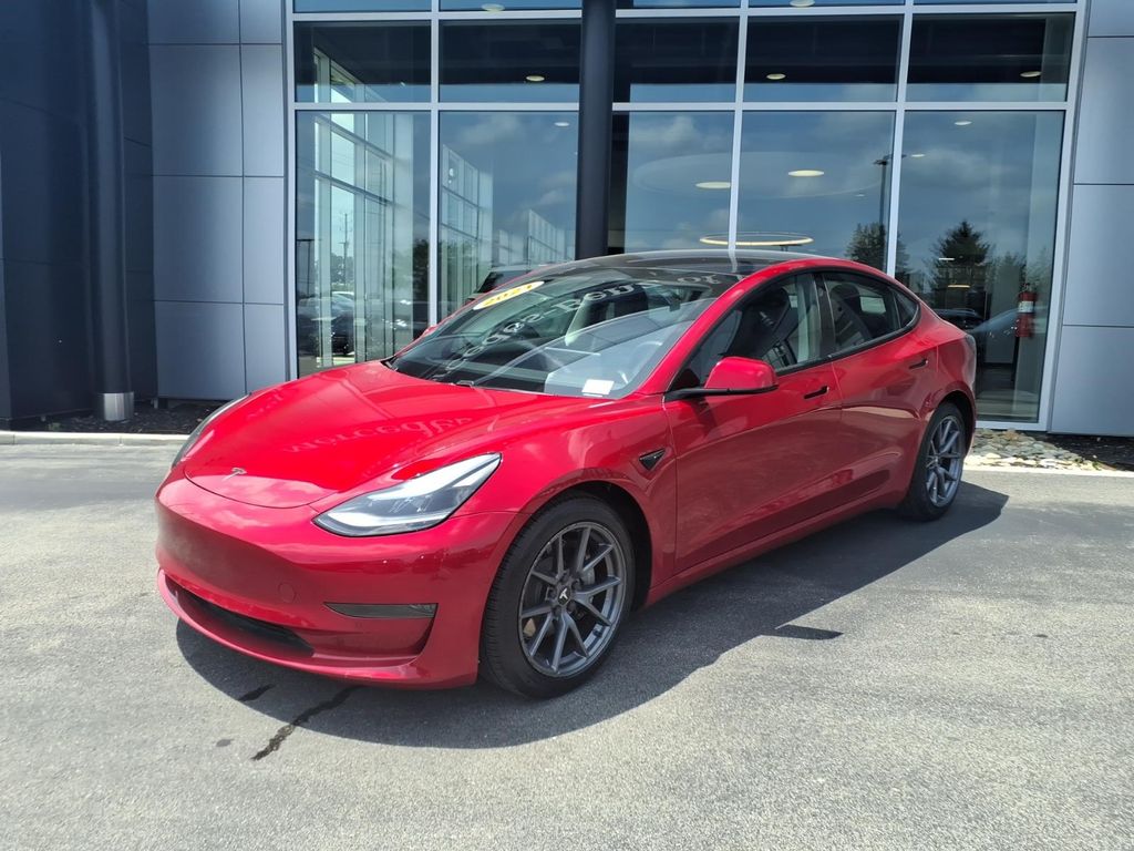 Used 2021 Tesla Model 3 Base with VIN 5YJ3E1EA9MF961242 for sale in Indianapolis, IN