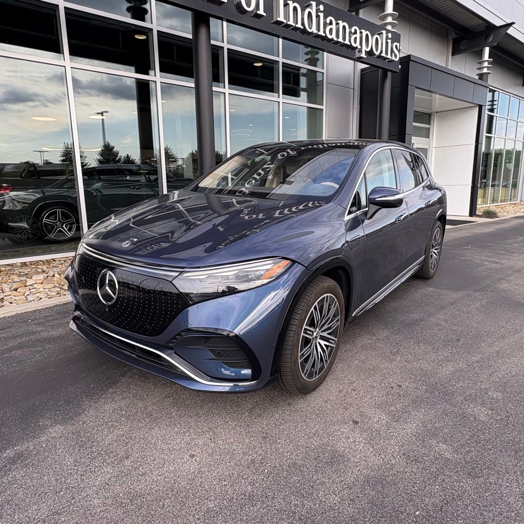Certified 2023 Mercedes-Benz EQS SUV Base with VIN 4JGDM4EB9PA002840 for sale in Indianapolis, IN