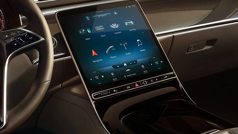 Mercedes-Benz User Experience (MBUX) Hyperscreen is a panoramic digital display