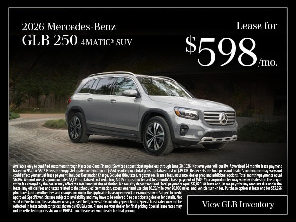 2026 Mercedes-BenzGLB 2504MATIC SUV