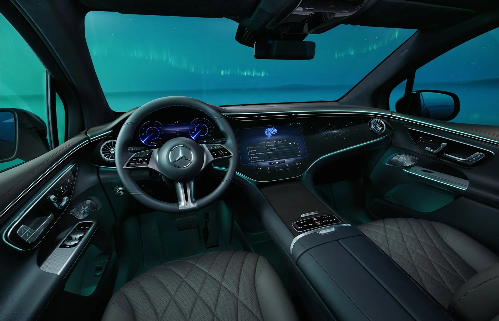 2026 Mercedes-Benz EQE SUV interior tech view